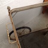 Vintage wheeled service in gilded metal
