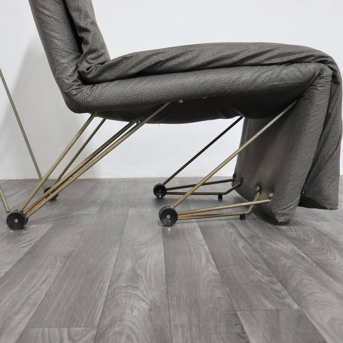 Postmodern Geometric Lounge Chair, 1980s