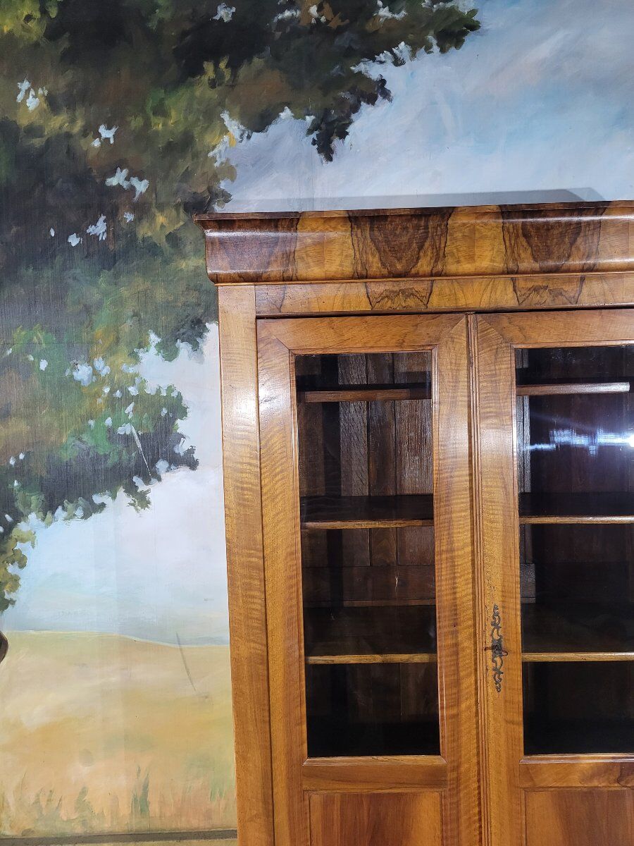 Louis Philippe period walnut library