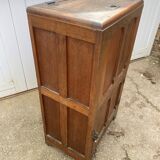 Meuble de métier Frigo bois glacière bar en chêne des années 30