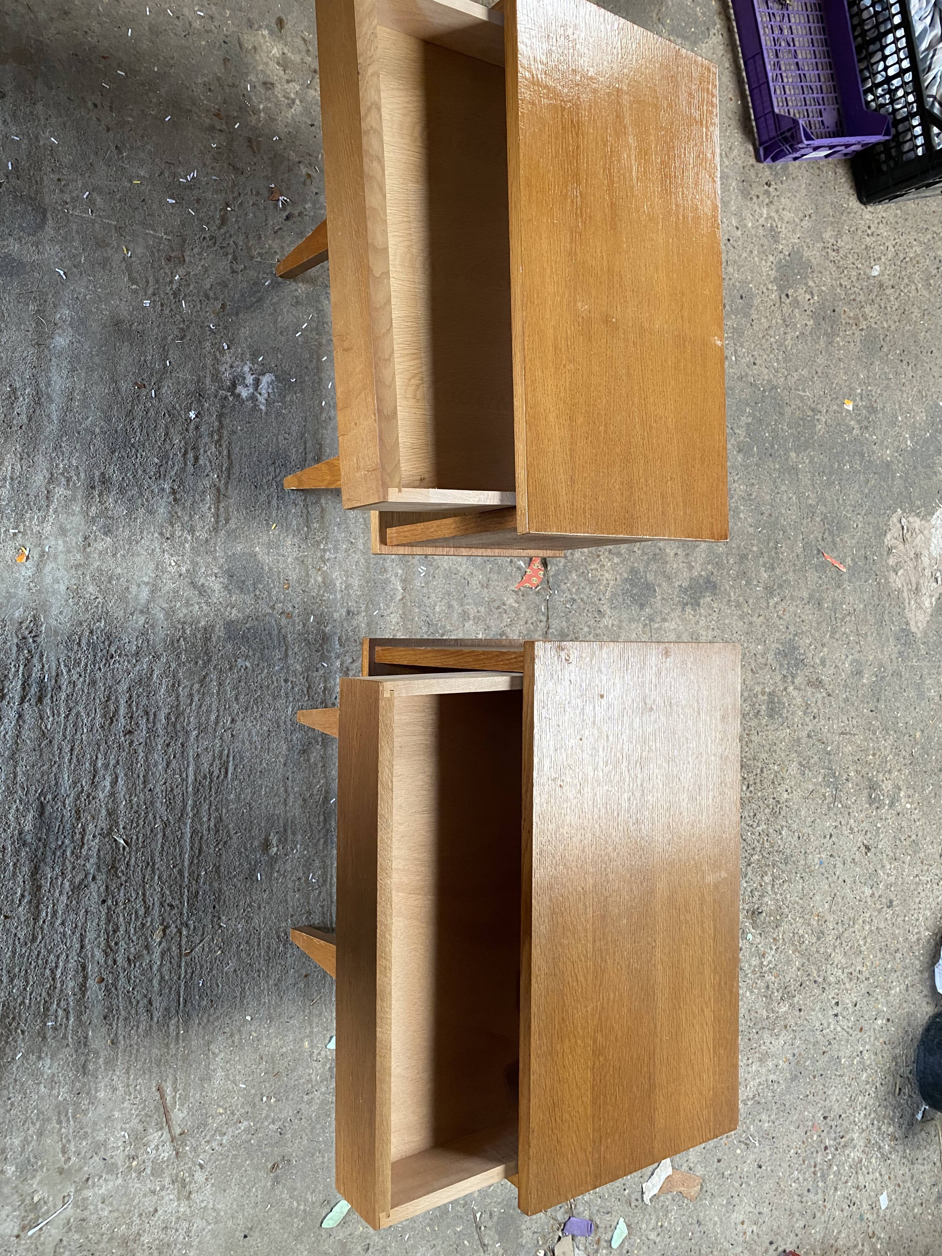Pair of vintage bedside tables 60s