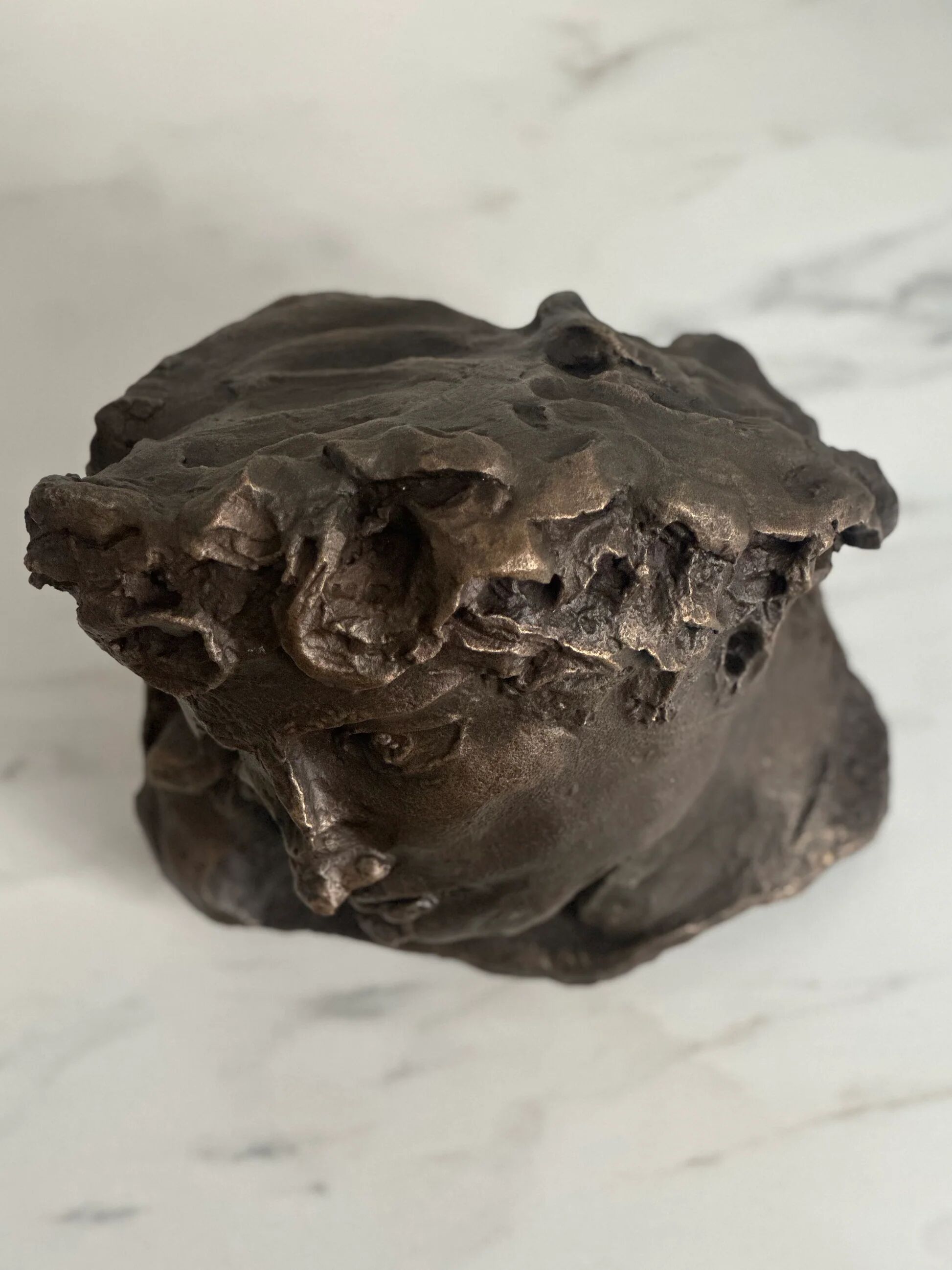 "The youth" — Claude Mary, bronze with patina, original numbered edition, 1992