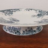 Compotier drageoir faience Saint Amand model Marie Louise signed