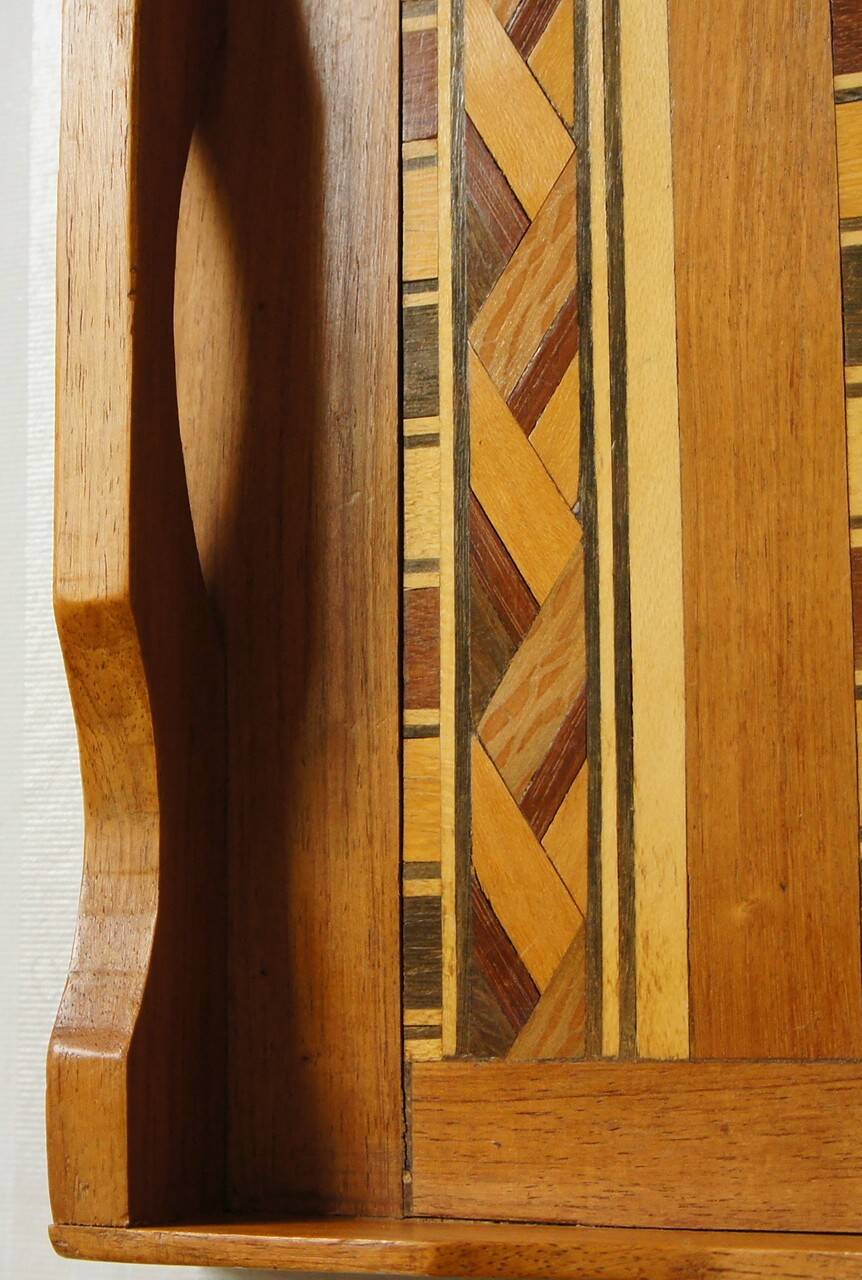 Madagascar wood marquetry tray