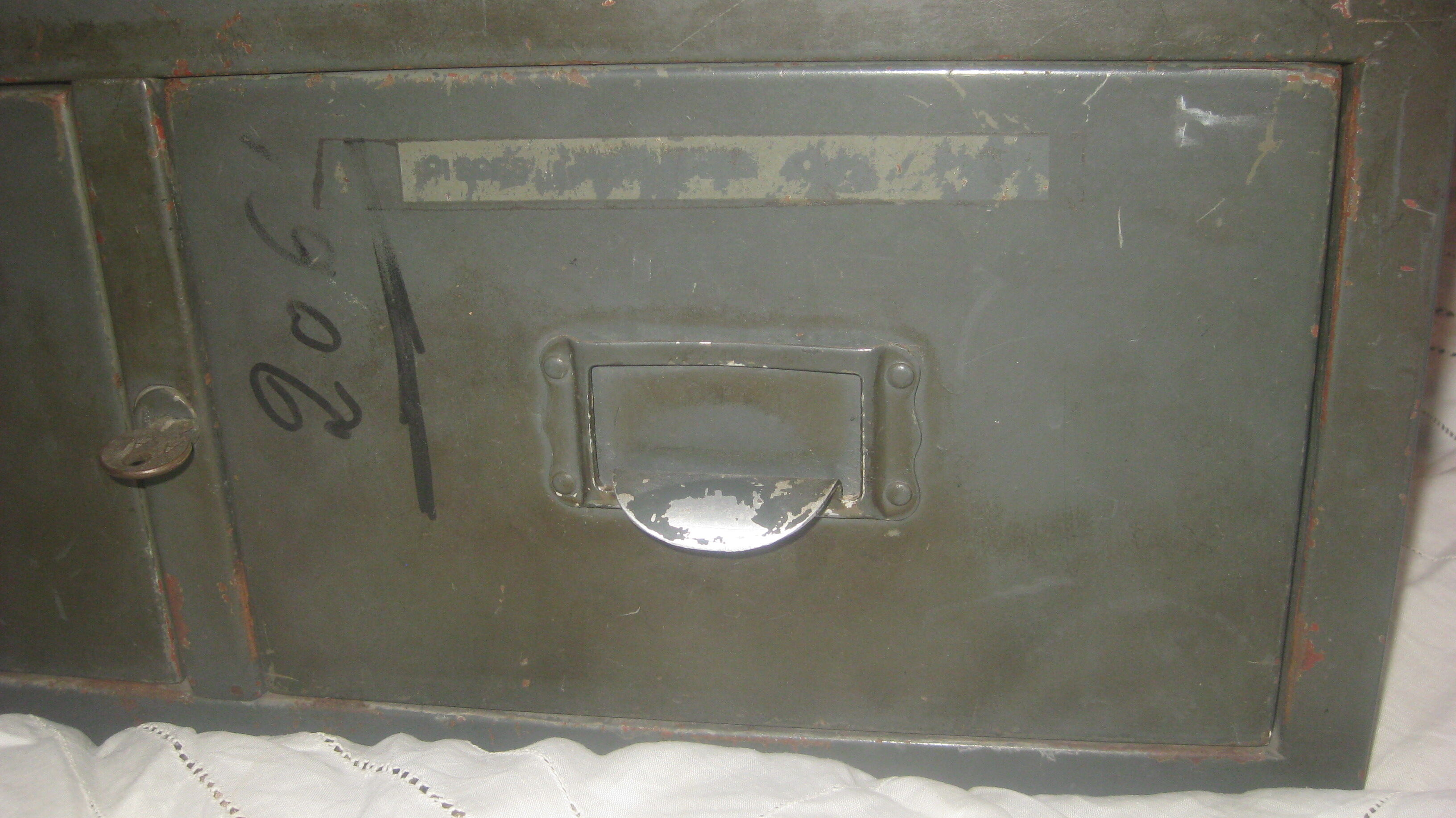 Furniture trade two old metal drawers