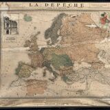 Map poster La Dépêche