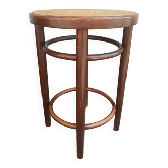 Wooden stool and vintage canning