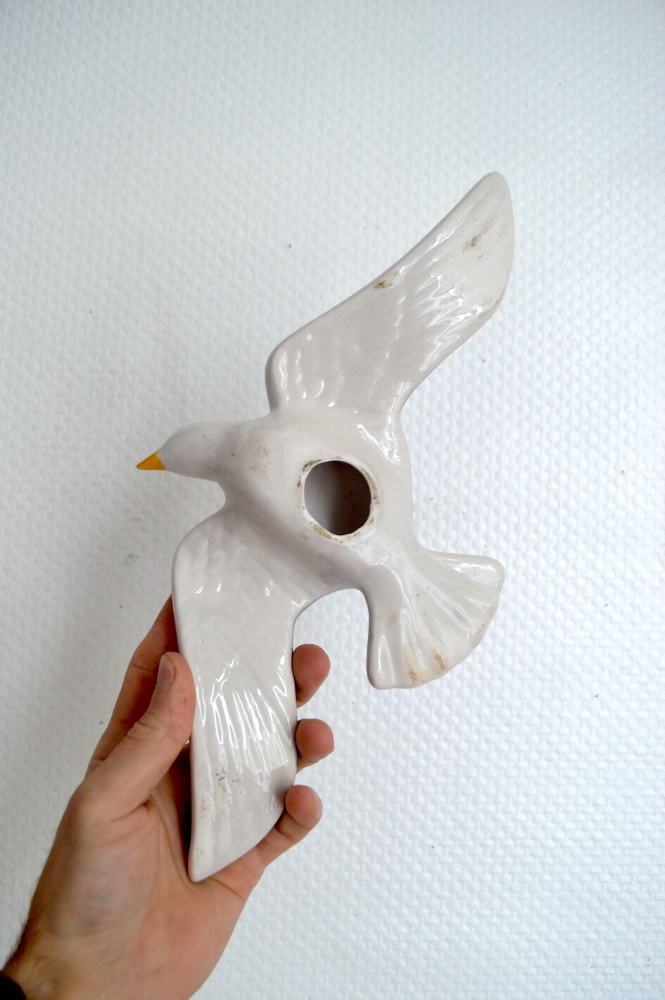 Vintage ceramic bird to hang