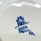 Glass underside and ceramic ramekin Gien France 60s
