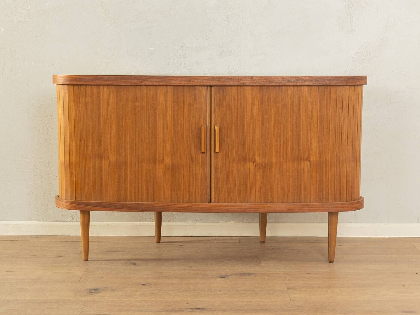 Teak veneer bar cabinet, Germany 1950s
