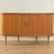 Teak veneer bar cabinet, Germany 1950s