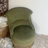 Velvet toad chair