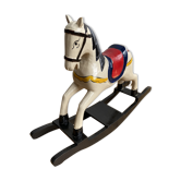 Wooden rocking horse