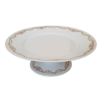 Plat à gâteau en porcelaine de Limoges