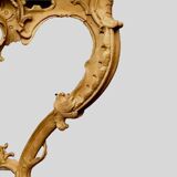 Louis XV style console in natural wood 19th century