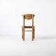 Set of 4 pine dining chairs attributed to Rainer Daumiller, Denmark, 1970s