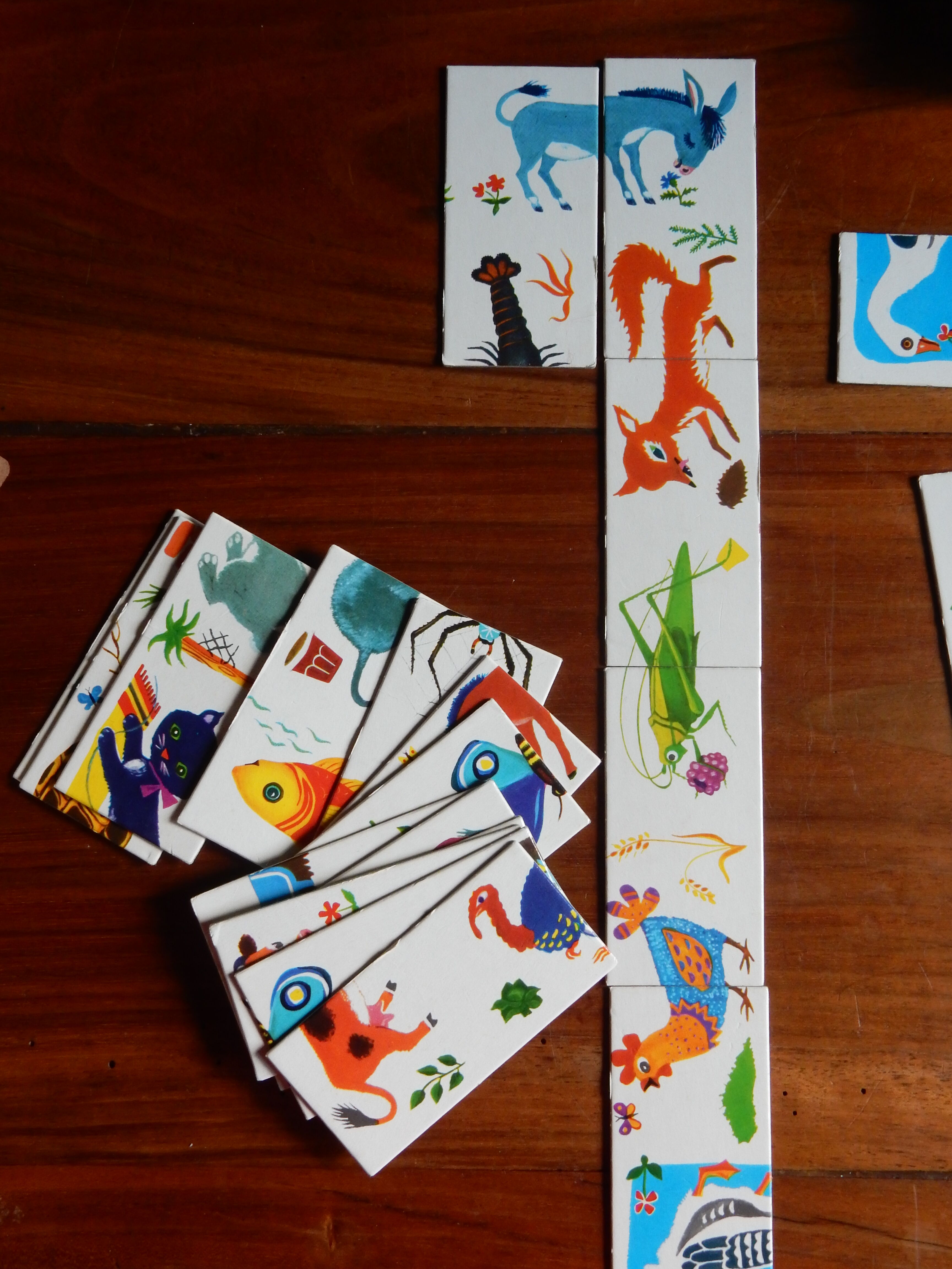 Domino puzzle of animals by fernand nathan