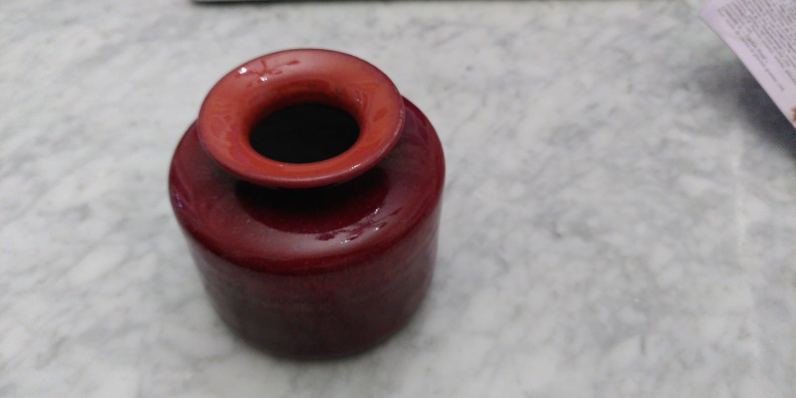 Vase Zaalberg Holland vintage 1960 red