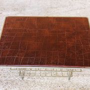 Side table / storage for vinyl top faux leather vintage 60s
