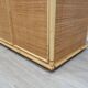 Vintage Dal Vera bamboo & rattan freestanding wardrobe 1970s
