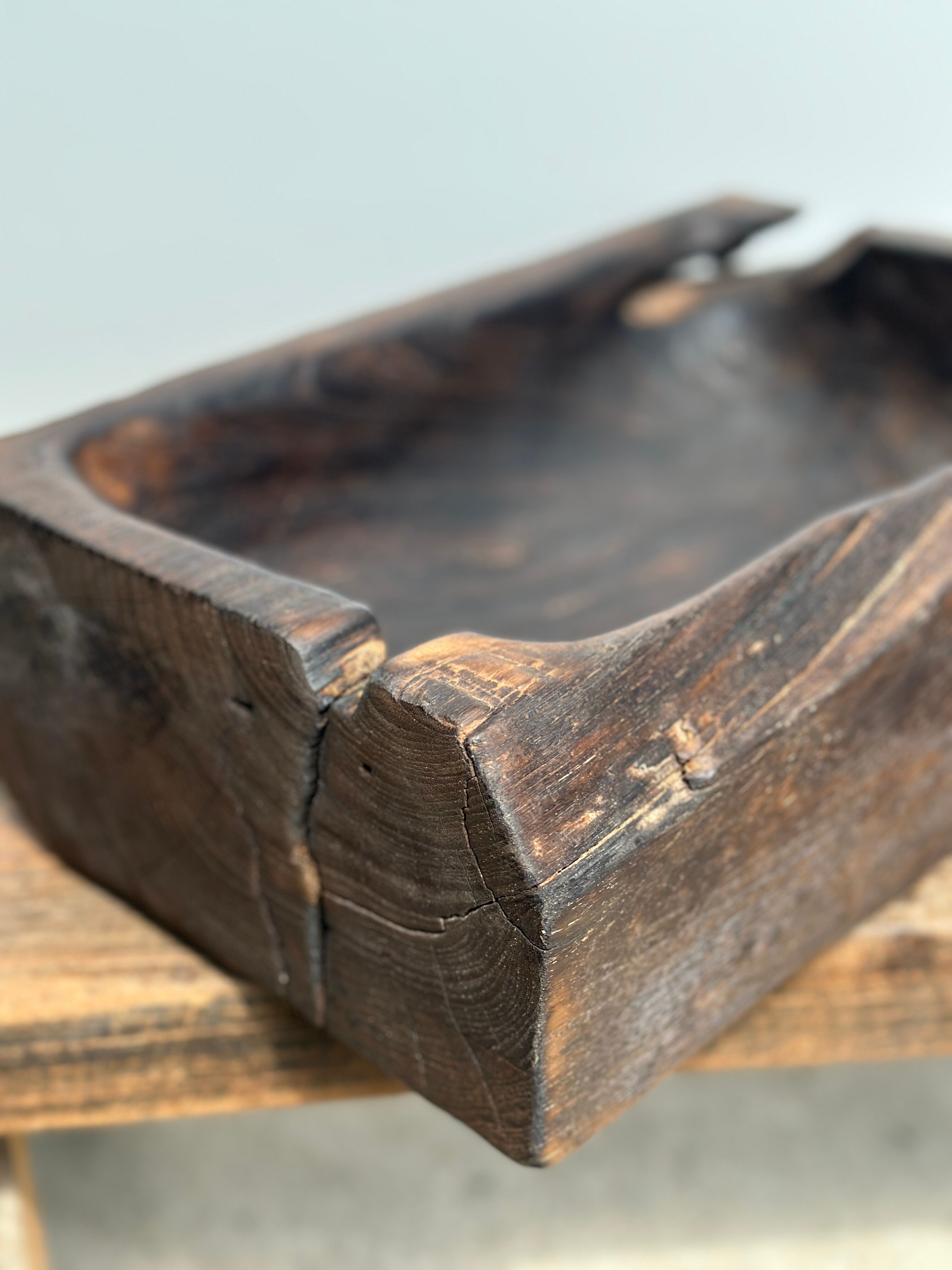 Asian teak empty pocket