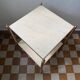 60s brass marble side table