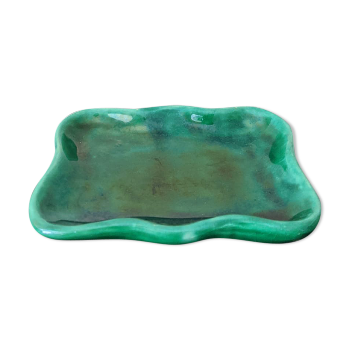 Vintage green rectangle aperitif cup