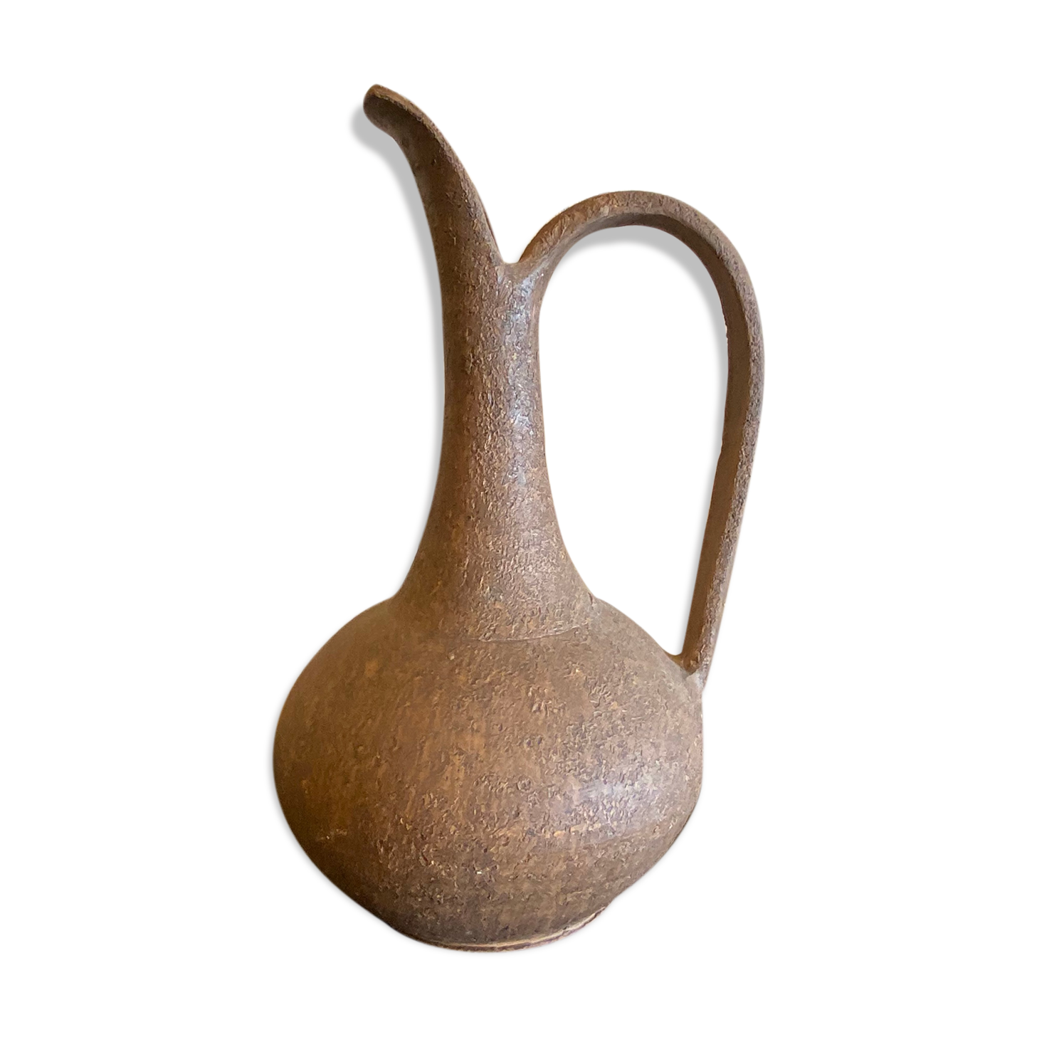 Ceramic pitcher 1970 sign