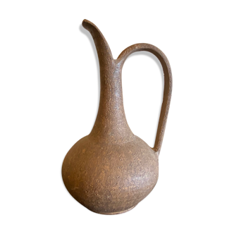 Ceramic pitcher 1970 sign