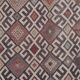 Vintage Turkish rug from Oushak, handwoven 64x275 cm