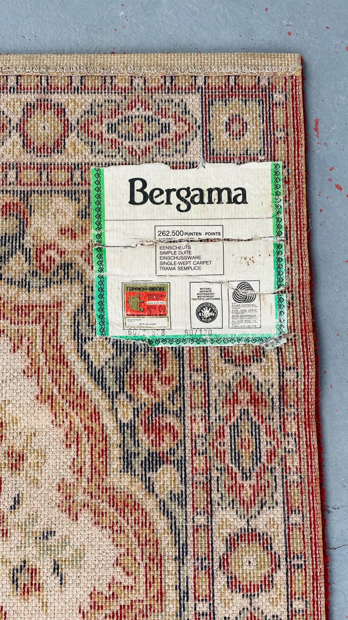 Tapis Teppich Siegel pure laine vintage