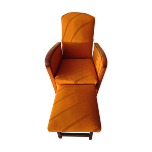 Fauteuil art deco dossier reglable