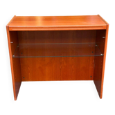 Vintage Scandinavian wooden sideboard shelf from the 1960s.