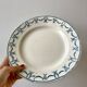 round dish in blue Iron Earth U&C Digoin Sarreguemines model Les Ternes late 19th century