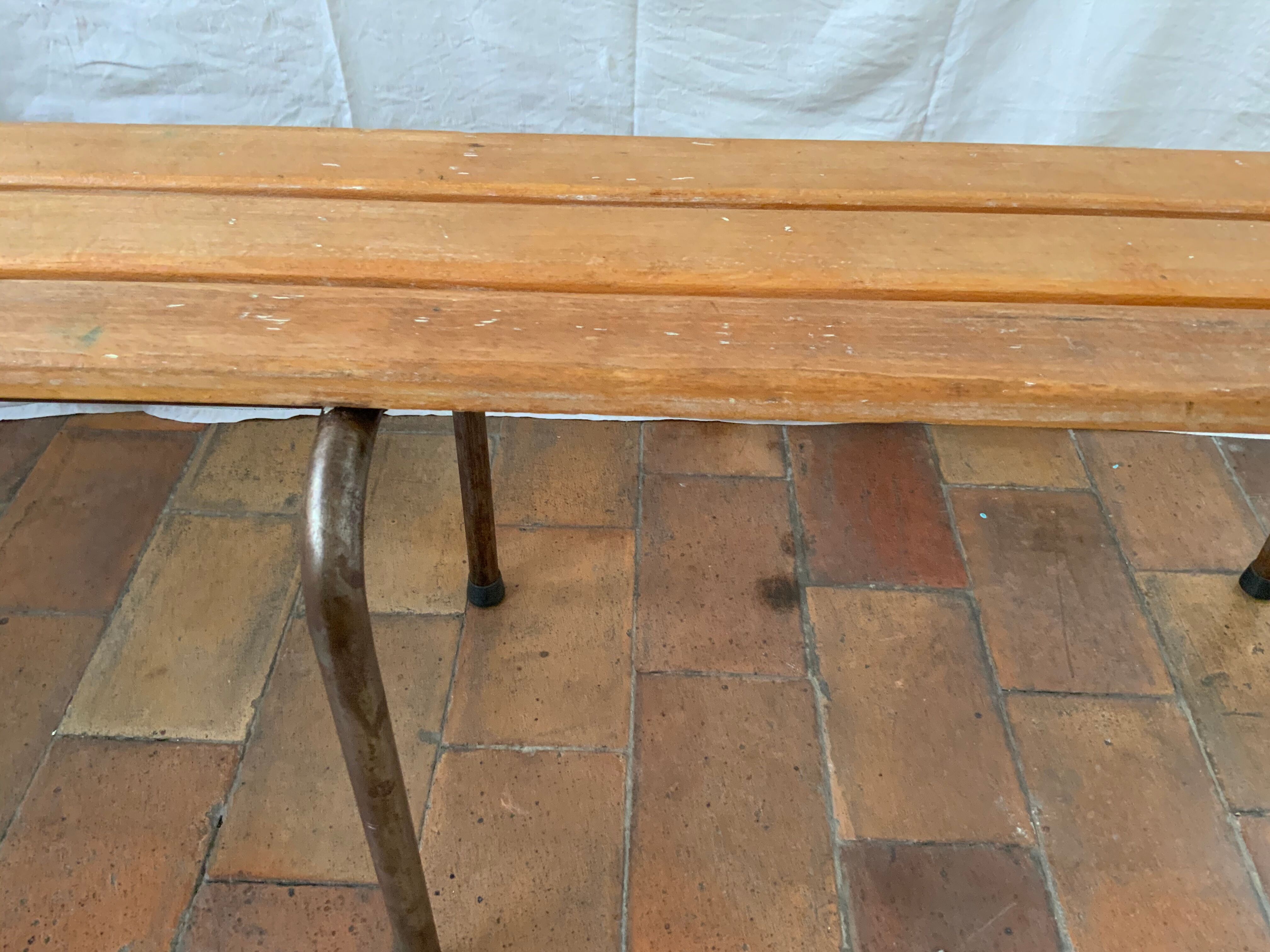 Vintage school bench