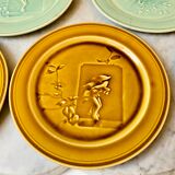 Dessert plates slurry HB Choisy the vintage king 60s lot of 5 plates