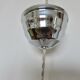 Art Deco pendant light in opaline and chrome-plated brass, 1930s-1940s