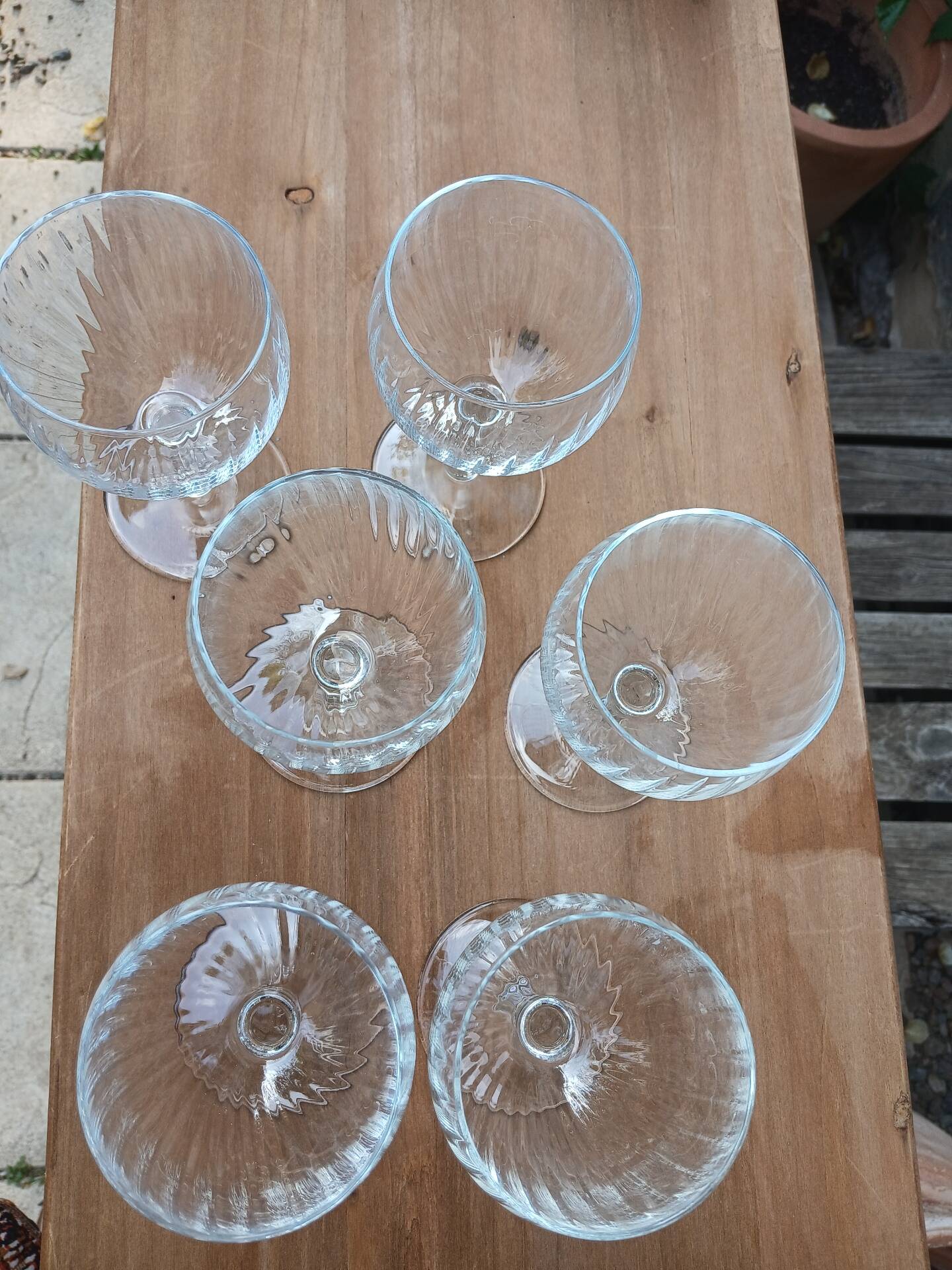 6 verres à vin ballons