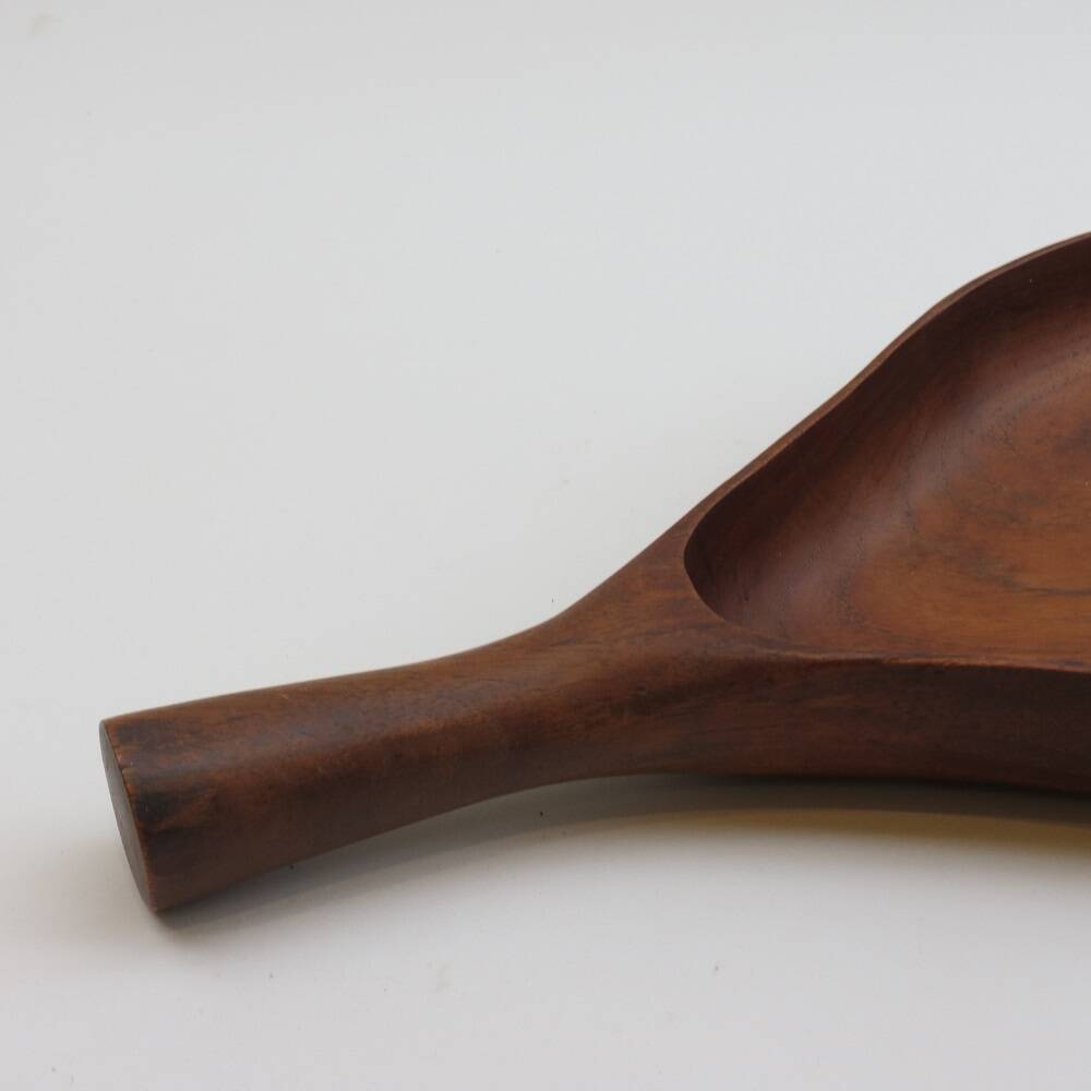 Large Teak Dish With Handle Midcentury 1960s