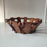 Teak fruit basket