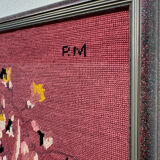 Large vintage floral tapestry