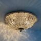 Large crystal Banci Italy ceiling lamp, 1960s