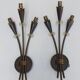 Pair of arum sconces edition Lunel Paris 50s