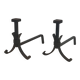 Pair of modernist wrought iron fire dogs
