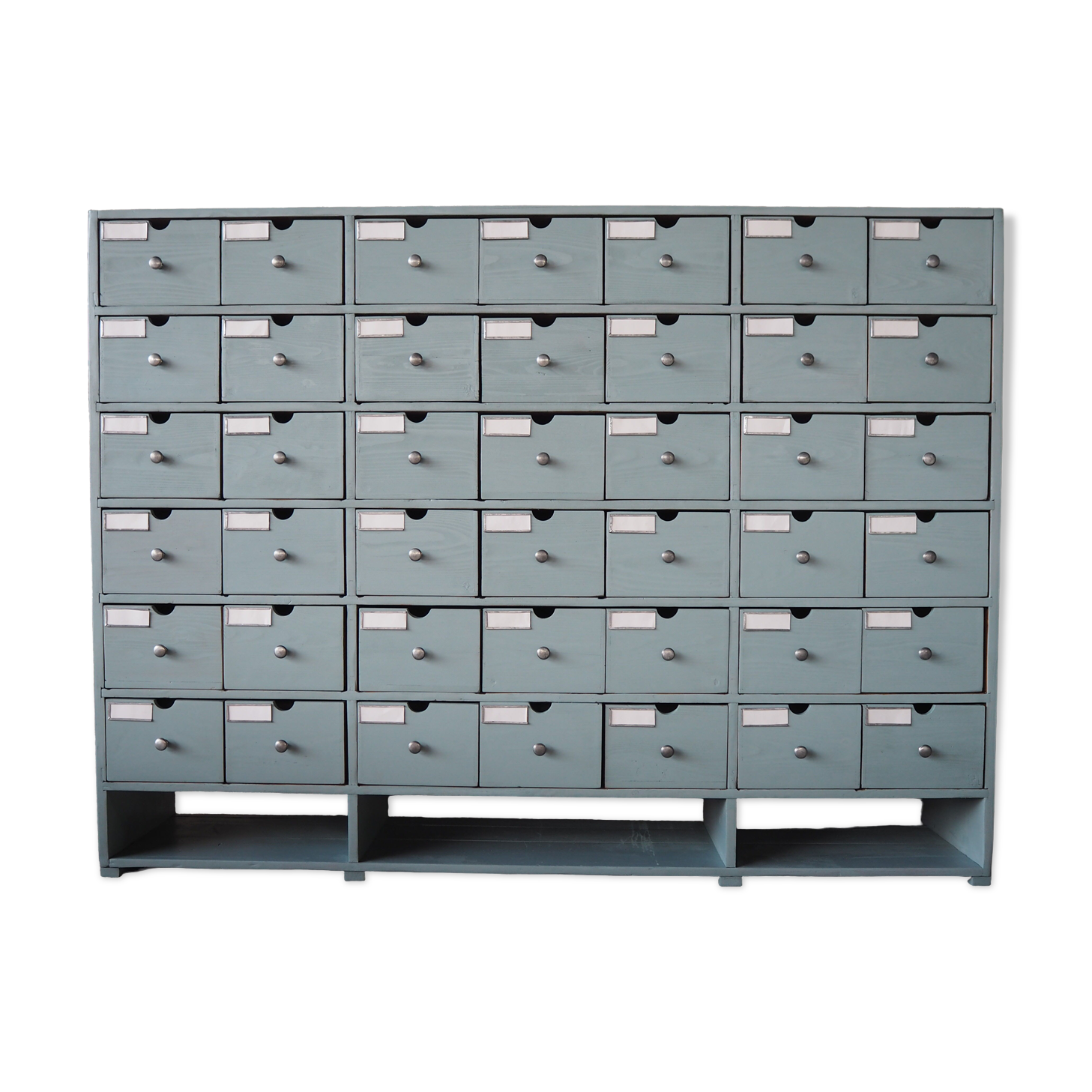 Vintage industrial wooden chest of drawers