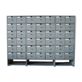 Vintage industrial wooden chest of drawers