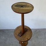 Pair of art deco oak side tables