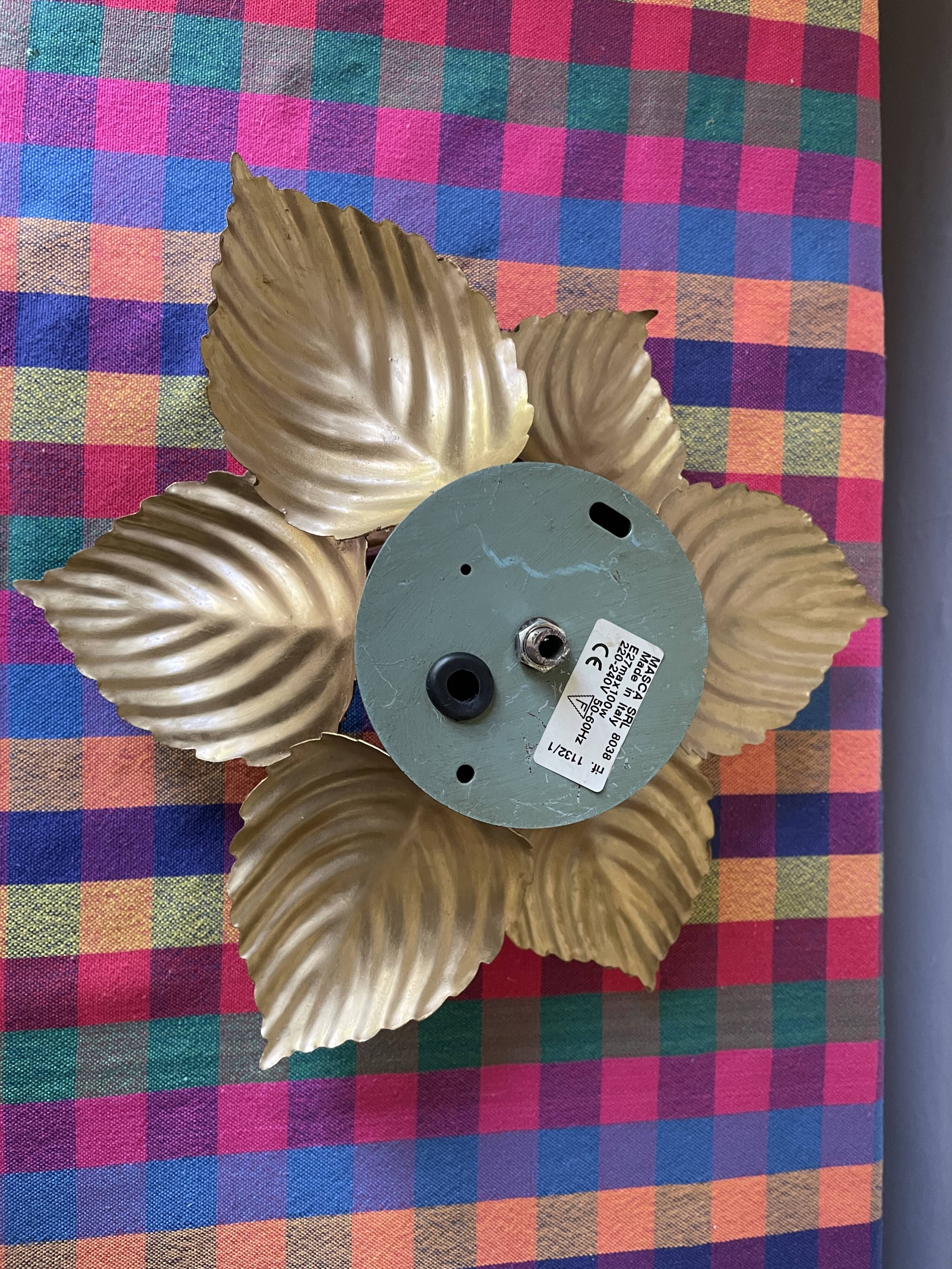 Masca golden flower wall light