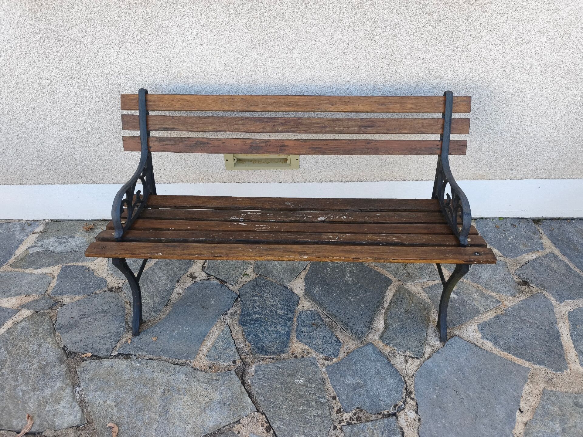 Antique garden bench