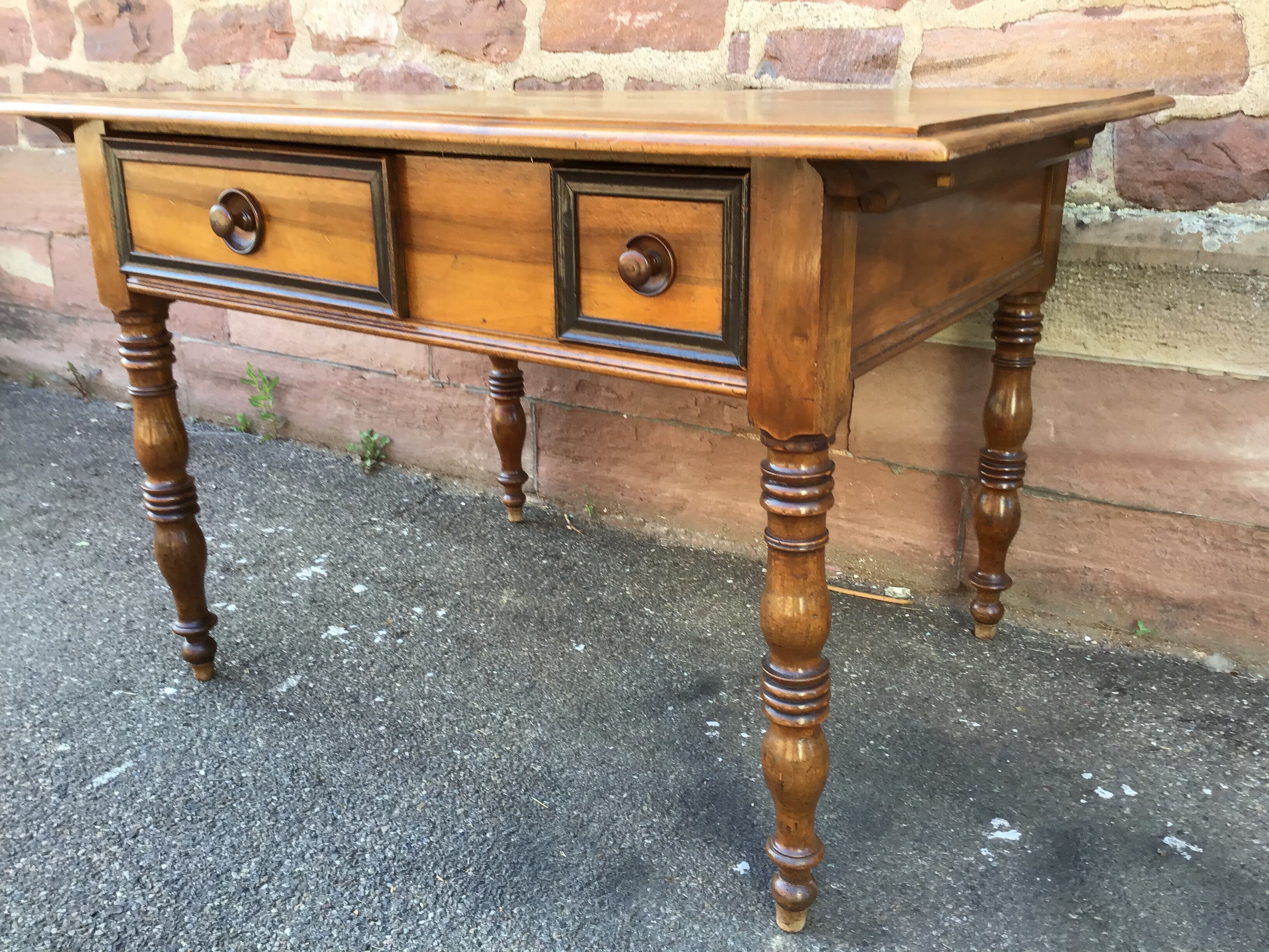 Table de ferme alsacienne noyer 19ème